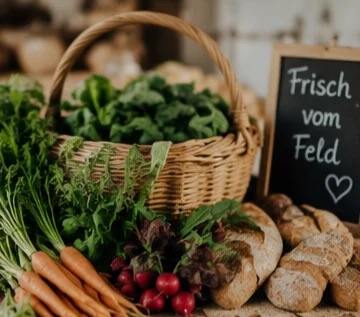 Harvest and bread from the field